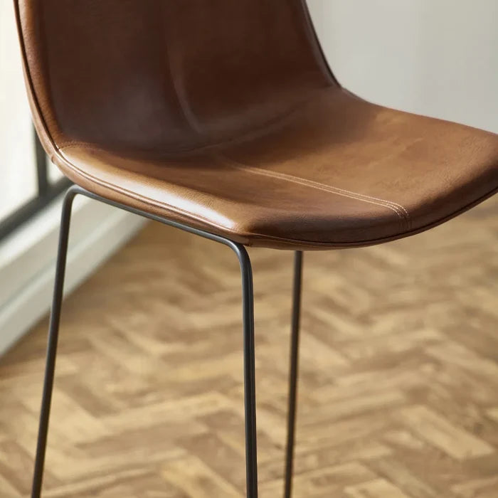 #Colour:Brown Faux Leather