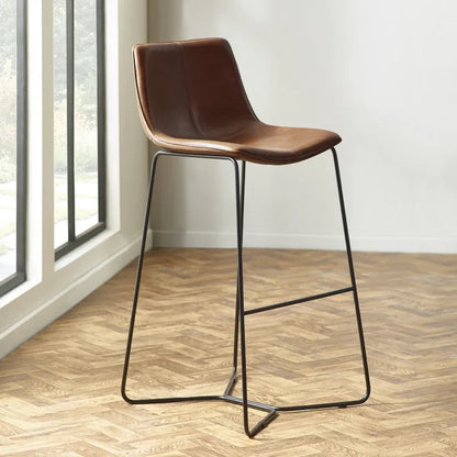 #Colour:Brown Faux Leather
