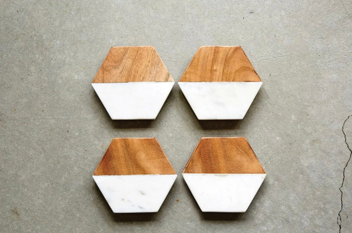 Marble & Mango Coaster Set