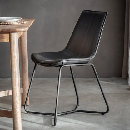 #Colour:Black Faux Leather