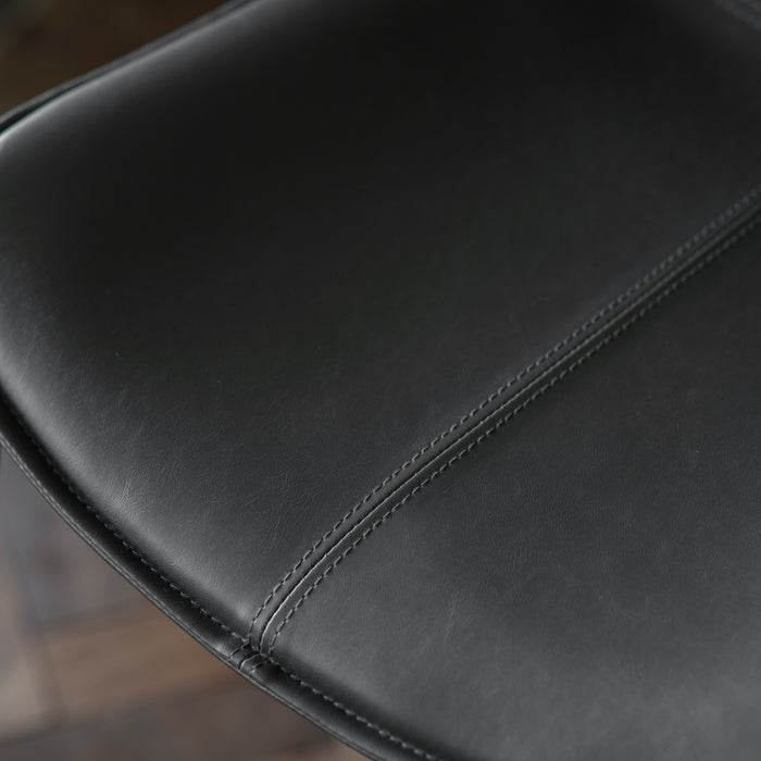 #Colour:Black Faux Leather