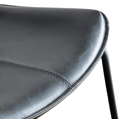 #Colour:Black Faux Leather