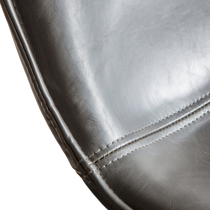 #Colour:Black Faux Leather