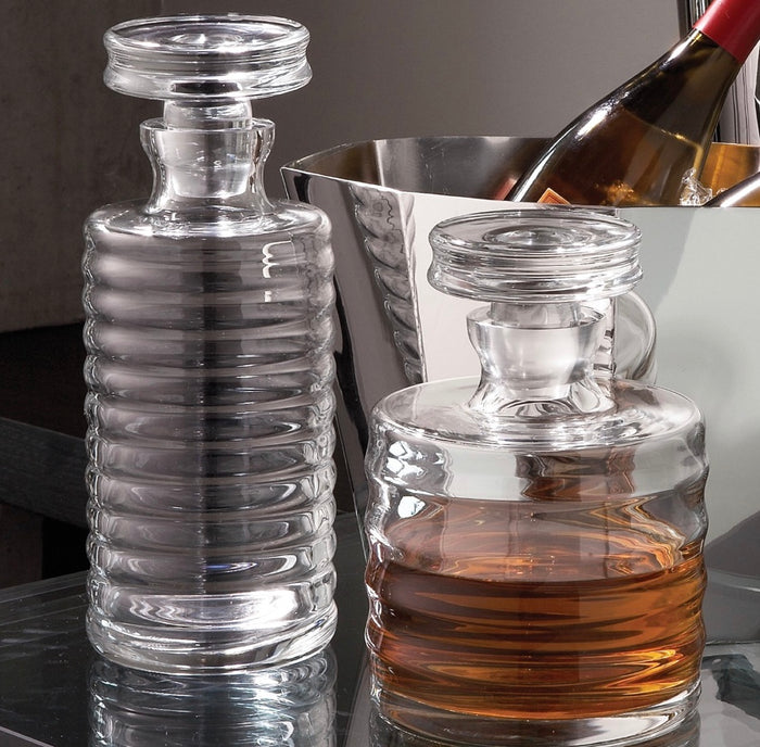 Ribbed Decanter tall