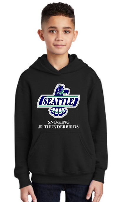 Sno-King Jr Thunderbirds Black 10UC Team Hoodie (Coach Pizano)