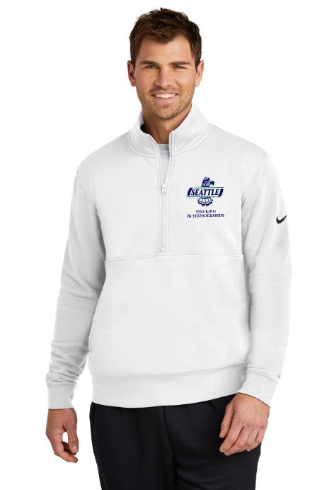 Sno-King Jr Thunderbirds Nike men's Club Fleece Sleeve Swoosh 1/2-Zip