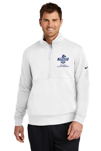 Sno-King Jr Thunderbirds Nike men's Club Fleece Sleeve Swoosh 1/2-Zip