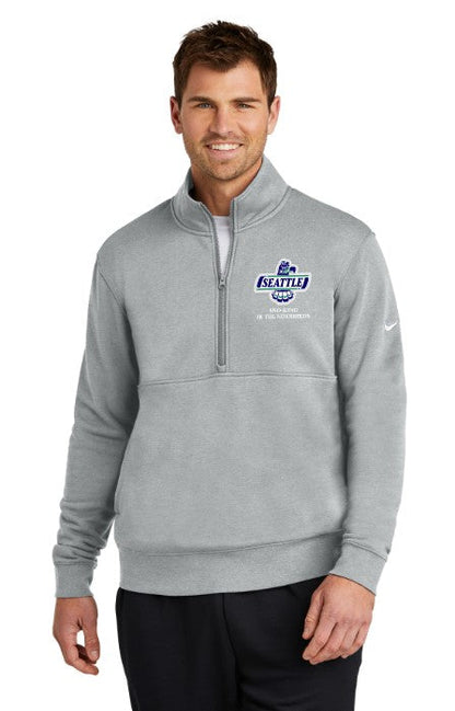 Sno-King Jr Thunderbirds Nike men's Club Fleece Sleeve Swoosh 1/2-Zip