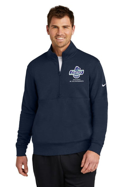 Sno-King Jr Thunderbirds Nike men's Club Fleece Sleeve Swoosh 1/2-Zip