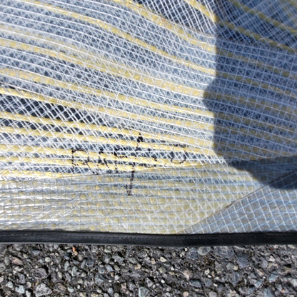 Used Oceanic Windsurfing Sail 5.0 Meters (White/Blue) With Carry Bag