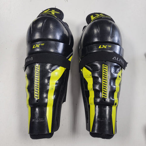 Used Warrior Alpha LX 40 Shin Guards 11 Inch
